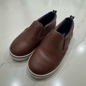 Nautica Dark Brown Casual Slip-Ons